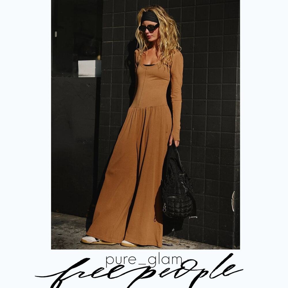 Free People wide leg jumpsuit - Picture 2 of 8